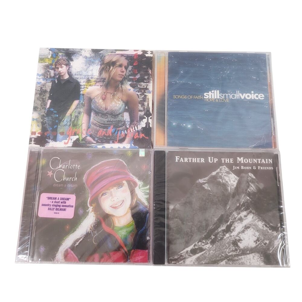 4 CD Lot: Grace & Julian Still Small Voice Charlotte Church Jim Bohn & Friends